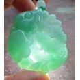 thumbnail image 2 of Certified Green Burma Natural A Jade jadeite Pendant Frog Toad Lotus Leaf Ruyi Necklace 670750 TN, 2 of 14