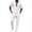 White, variant on StSilkitty Men's 2 Piece Casual Outfits Solid Color Short Sleeve Collared V Neck Shirts and Drawstring Shorts Sets Lightweight Comfy Set