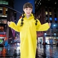 thumbnail image 6 of Convenient Unisex Thickening Full Body EVA Durable Rain Gear Reusable Poncho One-Piece Raincoat Rain Coat Kids Raincoat YELLOW, 6 of 8