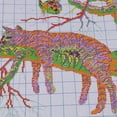 thumbnail image 4 of GUOOL Kit Estampé et Compté Motif Chat Dormant 14CT Estampé, 4 of 9