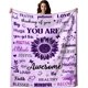 thumbnail image 1 of LHSHID Inspirational Blanket You are Awesome Positive Thoughts Throw Blanket Get Well Soon Gifts for Women Men 30"x40", 1 of 7