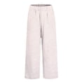 thumbnail image 5 of Resicozy Striped Linen Pants Women Summer Plus Size Elastic Waist Straight Leg Cropped Pants Casual Boho Beach Trousers Light pink 2XL, 5 of 9