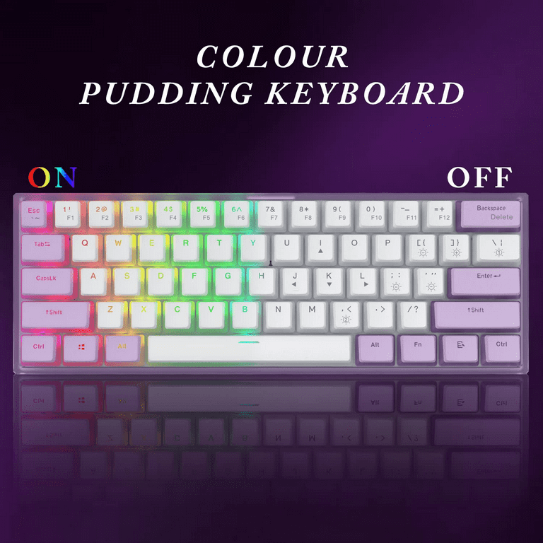 Womier WK61 Wired Mechanical Gaming Keyboard, 60% Mini Hot