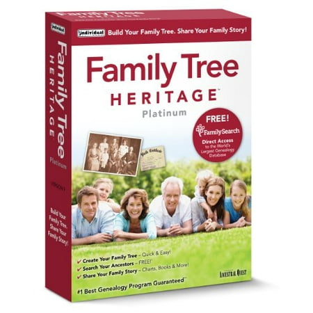 Family Tree Heritage Platinum 9 - Windows, Individual Software, (Best Family Tree Program For Mac)