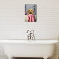 thumbnail image 4 of ZHONGYUTONG Bathroom Decor Cute Labrador Dog with Bath Towel Wall Art Funny Animal in Bathtub Picture Farmhouse Canvas Prints for Washroom Restroom (16.00" x 24.00"), 4 of 6
