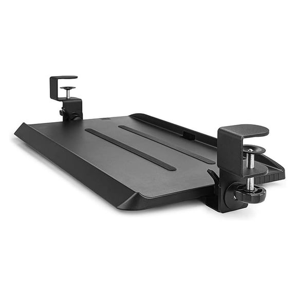 Clamping Under-Desk Keyboard Tray with Ergonomic 3-Angle Adjustment