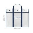 thumbnail image 7 of Sardfxul Art Portfolio Bag Poster Storage Bag Posters Organizer Transparent White Bag for Large Posters Poster Board Painting, 7 of 7