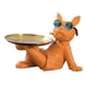 thumbnail image 1 of Escultura francesa, llavero, estatua de perro, almacenamiento de artículos diversos, figura de animal, escritorio naranja, 1 of 5