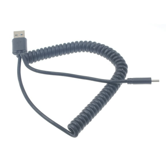 USB-C Cable for Samsung Galaxy S23/S22/S21/S20/Ultra/Plus - Coiled Type-C Charger Cord USB-C Power