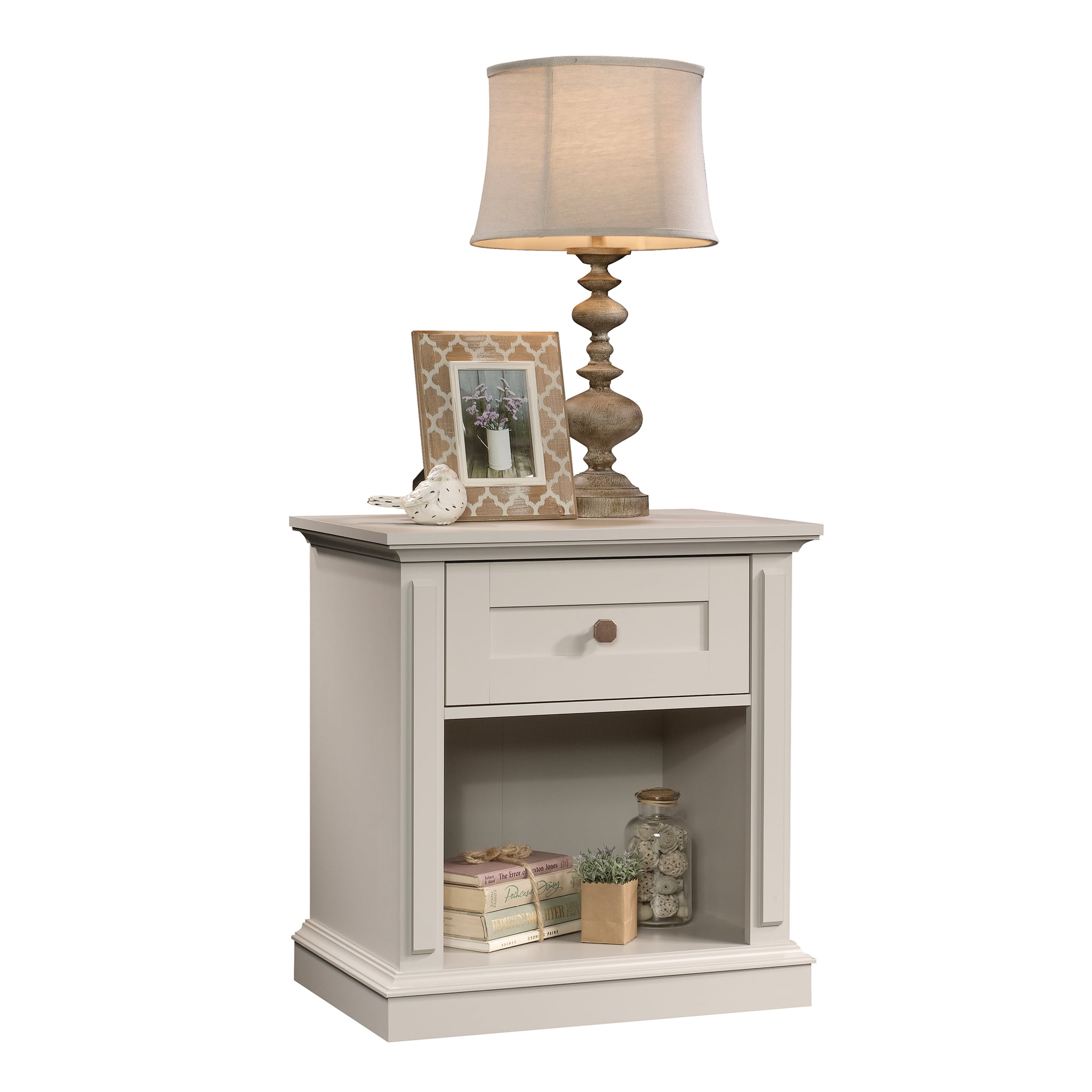 Sauder New Grange Traditional Night Stand Cobblestone Finish Walmart Com Walmart Com