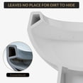 thumbnail image 2 of Two-Piece Round Toilet 19" Extra Tall Height, 12" Rough-In, Powerful 1.28 GPF Siphonic Flush, Quiet Soft Close Seat, Comfort Height Bathroom Toilet for Elderly, Adults & Mobility Support, White, 2 of 6