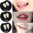 thumbnail image 3 of 3 Pairs Vampire Teeth Dentures Fangs Horror False Teeth Cosplay Props Halloween Party Costume Props Party(13mm, 15mm, 17mm), 3 of 4