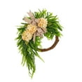 thumbnail image 2 of Hydrangea Wreath Artificial Flower Wreath Farmhouse Wall Decor for Door and Indoor Outdoor Use, 2 of 7