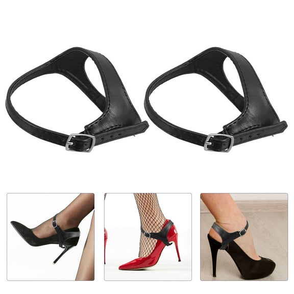 WHAMVOX 1 Pair Detachable High Heel Shoelaces Anti Slip Ankle Straps For Women Pu Shoe Accessories Easy To Adjust And Wear Ideal For Office Parties And Everyday Use