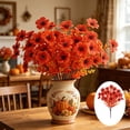 thumbnail image 6 of Dongrere 2 Pcs Fall Artificial Wildflower Bundles, Fake Flower Stems, Autumn Floral Bouquets for Home Porch Thanksgiving Vase Decor, E, 6 of 6