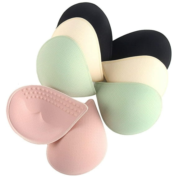 Rhyski Bra Pads Inserts, Latex Bras Inserts Removable for Women's Sports Cups Bra or Swimsuit Insert