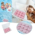 thumbnail image 2 of Paquete de 12 tapones para los oídos de silicona azul con forma de corazón para dormir, reducción de ruido, ideales para nadar y dormir, cuadrados compactos incluidos, 2 of 6