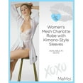 thumbnail image 2 of LoveMoi Women's Mesh Charlotte Robe with Kimono-Style Sleeves - Womens - Female, M, White, 2 of 7