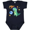 thumbnail image 3 of Inktastic Tyrannosaurus Rex Vs. Meteor Fun Space Dinosaur Boys or Girls Baby Bodysuit, 3 of 5