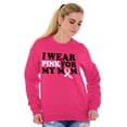 thumbnail image 5 of I Wear Pink For My Mom Support Sweatshirt for Men or Women Brisco Brands M, 5 of 6