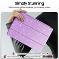 thumbnail image 4 of Fintie Slim Case for Samsung Galaxy Tab S10 Lite/ S10 FE/ S9 FE 5G 10.9 Inch/Tab S9 11 Inch with S Pen Holder, Glittering Sparkly Shockproof Cover with Shiny Clear Back Shell, Auto Wake/Sleep, 4 of 9