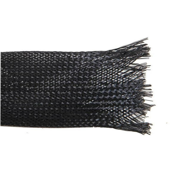 PRO POWER - Polyester Expandable Braided Sleeving Black 40mm Dia. 10m