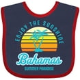 thumbnail image 3 of Inktastic Enjoy the Sunshine Bahamas Summer Paradise Boys or Girls Baby Bib, 3 of 4