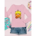 thumbnail image 3 of Funny Unicorn Donut V Long Sleeve Toddler -Image by Shutterstock,  5 Toddler, 3 of 4