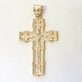 thumbnail image 3 of 14K Yellow Gold Cross Large Pendant, 3 of 4