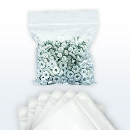 StarBoxes 1000 Reclosable Clear Poly Bags 2"x3", 2 MIL. Resealable Bags