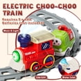 thumbnail image 4 of Toys for 1 2 3 Year Old Boys Girls, Train Set Toy Cars for Toddlers, Electric Train Tracks Playset with Steam, Lights & Music, Toddler Toys for 1+ Year Old Birthday Gifts, 4 of 8