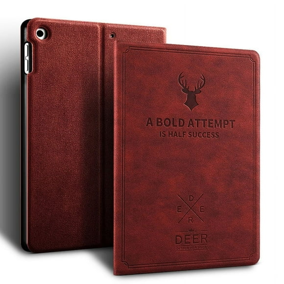 Deer Case For iPad 10th Air 4 5 10.9 7th 8th 9th 10.2 5th 6th 9.7 air 1 2 3 Pro 10.5 11 2022 Mini 1 2 3 4 5 6 Tablet Case Cover Wine iPad 7th8th9th