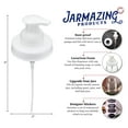 thumbnail image 2 of Jarmazing Products Mason Jar Foaming Soap Dispenser Lids - Includes waterproof stickers! - White - 2 Pack, 2 of 3