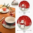 thumbnail image 3 of FREEAMG Christmas Snowman Heat Resistant Trivets Potholders 2PCS,Round Cotton Weave Handmade Pot Holder, Non-Slip Hot Mats Kitchen Dining Plate Mat, 3 of 7