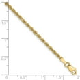 thumbnail image 2 of 10k Yellow Gold Bracelet Chain Styles Rope 2.5 mm 8 in Diamond-Cut, 2 of 2