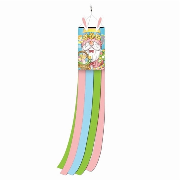 SLYNSHome Drapeau à Éolienne de Pâques Décoration de Jardin Suspendu Drapeau à Éolienne de Pâques Décoration Extérieure pour la Maison Décoration de Balcon
