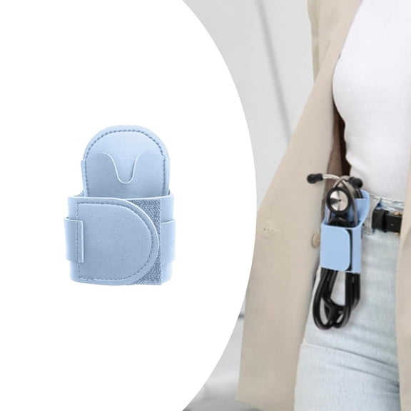 koolsoo Hip Holder Portable Organizer PU Leather Holder Clip light blue
