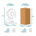 thumbnail image 4 of Ventilador Atvio de Escritorio Circulador 8 Pulgadas Blanco, 4 of 4