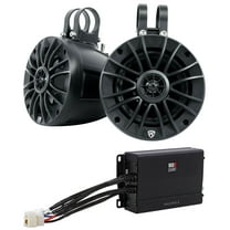 (2) Rockville UT525B UTV/ATV 5.25" Rollbar Speakers MB Quart 2-Channel Amplifier