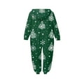 thumbnail image 4 of Christmas Family Pajamas Matching Sets – White Hooded Onesies with Large Snowflake Print for Adults & Couples, Holiday Home Family Sleepwear Set, Matching Christmas PJs for Family, 4 of 4