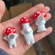 thumbnail image 3 of Cartoon Mushroom Fridge Magnets, Red Mushroom Refrigerator Magnets, Cute Refrigerator Magnets Stickers for Home Office Whiteboard Decoration - 3 PCS, 3 of 5