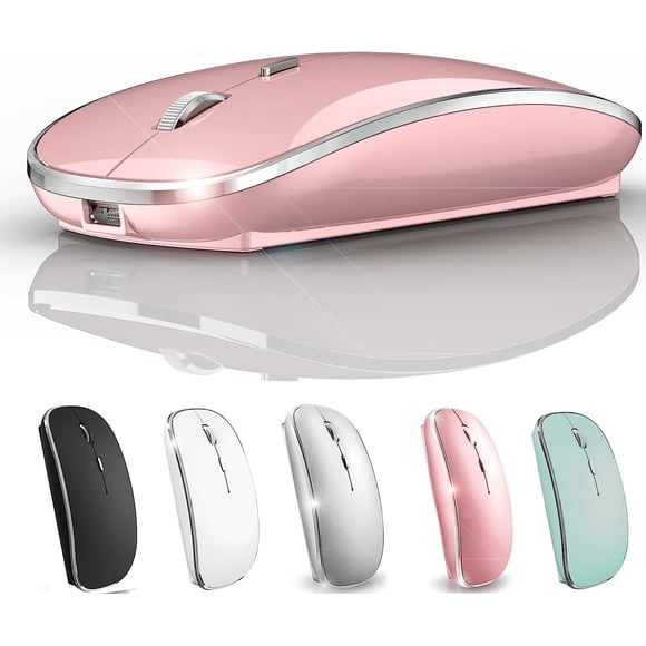 HAHDAXIA Bluetooth Wireless Mouse for iPad Mac MacBook Pro MacBook Air iMac Laptop Chromebook (Pink)