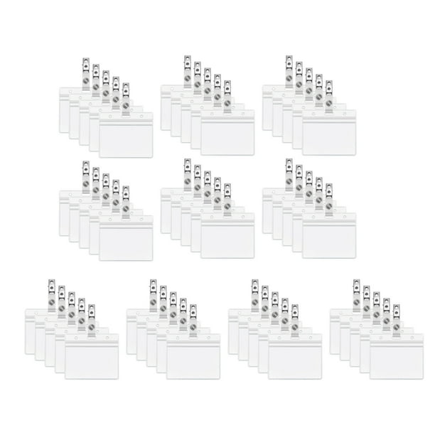 Ganfancp Protector de Tarjetas de Vacunación 4 X 3 En Tarjetas de Registro de Vacunación Artículos En Liquidación 50Tarjeteros de Pvc Transparente + 50X Clip