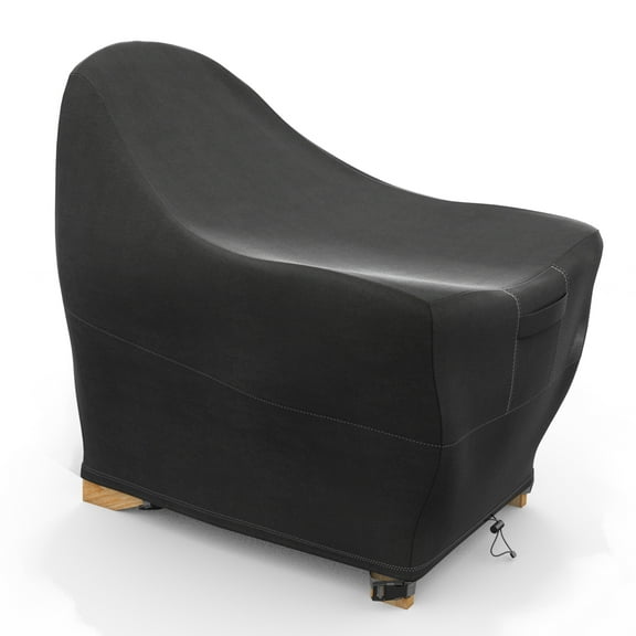 Premium Adirondack Patio Chair Cover - Breathable, Heavy-Duty Cover with Water-Resistant PVC liner, Adjustable Elastic Hem, Click-Close Straps, and Air Vents - Hyslop Collection