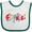 White and Green, variant on Inktastic Science Science Shapes Boys or Girls Baby Bib