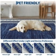 thumbnail image 3 of Garvee 2'x6' Modern Bordered Runner Rug Vintage Floral Rug with Non Slip Backing, Soft Washable Accent Carpet for Hallway Bedroom Kitchen, Blue, 3 of 7