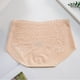 thumbnail image 3 of Gibobby Pantaletas de encaje cintura alta Mujeres encaje hielo seda Jacquard algodón sin costuras Sexy cadera media cintura calzoncillos bragas(Beige,G), 3 of 4