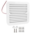 thumbnail image 2 of RV Side Vents 12V White Unidirectional Dustproof Strong Wind Cooling Trailer RV Accessory, 2 of 8