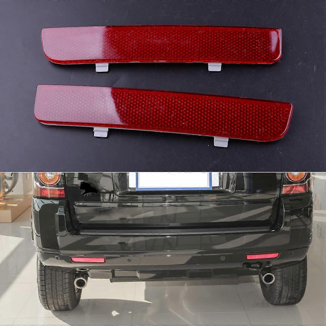CITALL LR006349 LR006348 1 Pair Rear Left & Right Bumper Red Reflector ...