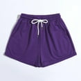 thumbnail image 5 of Ruimatai Women's Casual Shorts with Pockets Loose Fit Drawstring Waist Comfortable Solid Color Summer Short Pants, 5 of 9